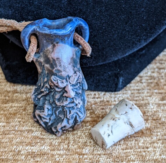 Unique Ceramic "Jug" Necklace One of a Kind; Bear… - image 5
