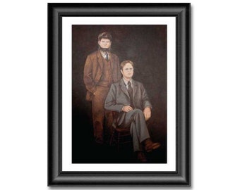 Dwight & Mose Schrute 19"x13" Portrait Poster The Office Dunder Mifflin