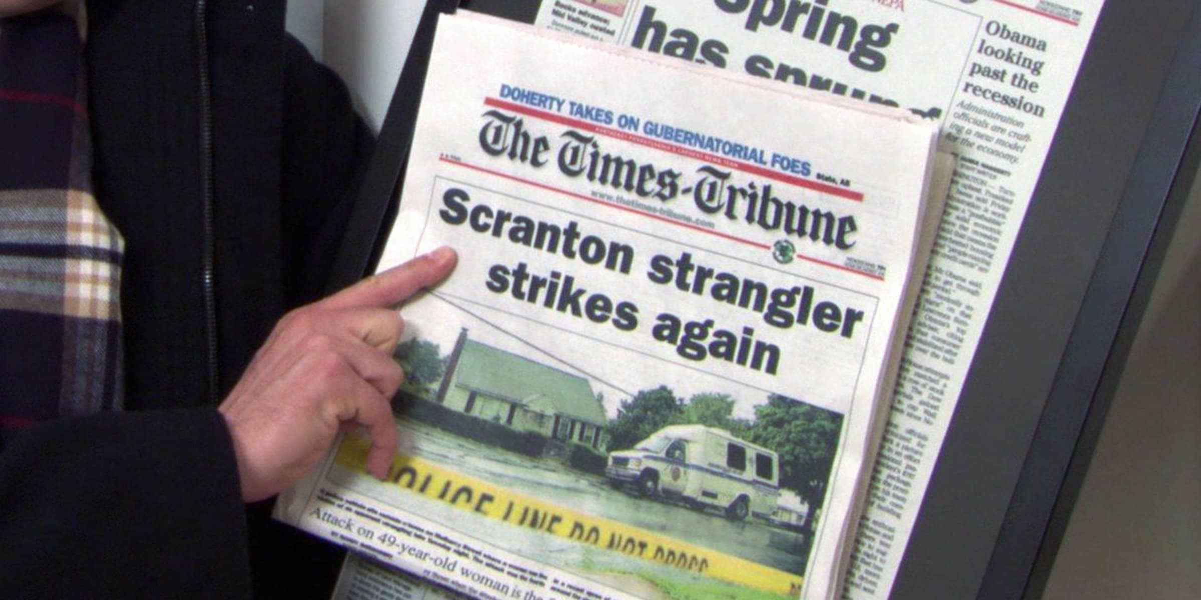 The Office Scranton Times Newspaper Headline Poster Dunder Mifflin