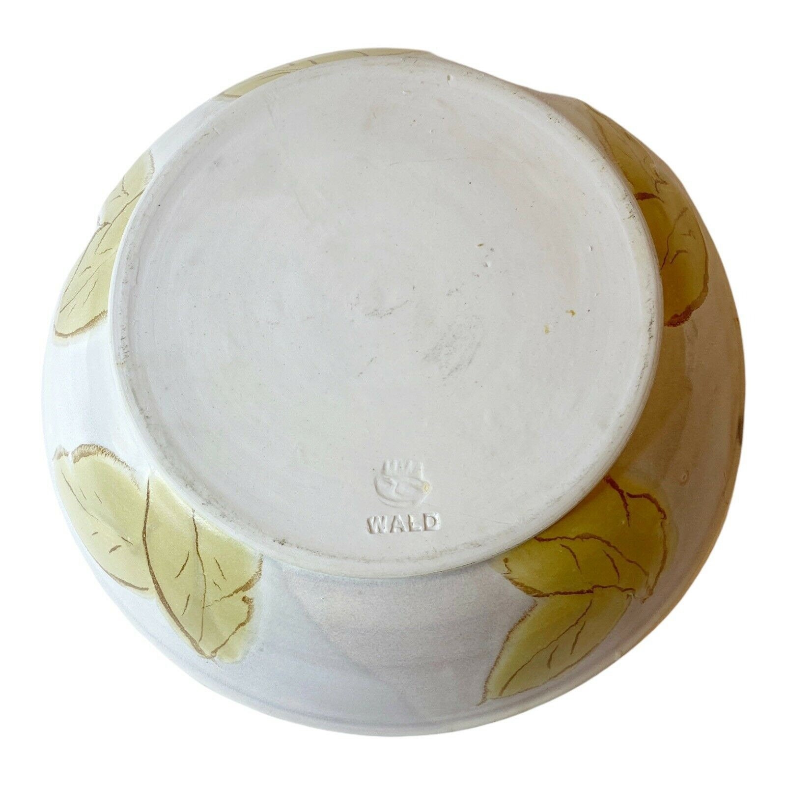 Wald Studio Hand Thrown Art Pottery Kansas City Artist Large Bowl Clay Vintage 12 D Etsy