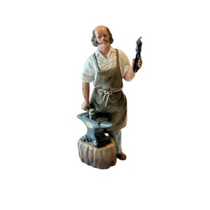 Royal Doulton Bone China Figurine &quot;The Blacksmith&quot; Bone China HN 2782  Designed by William K. Harper and Made in ENGLAND Retired 1986