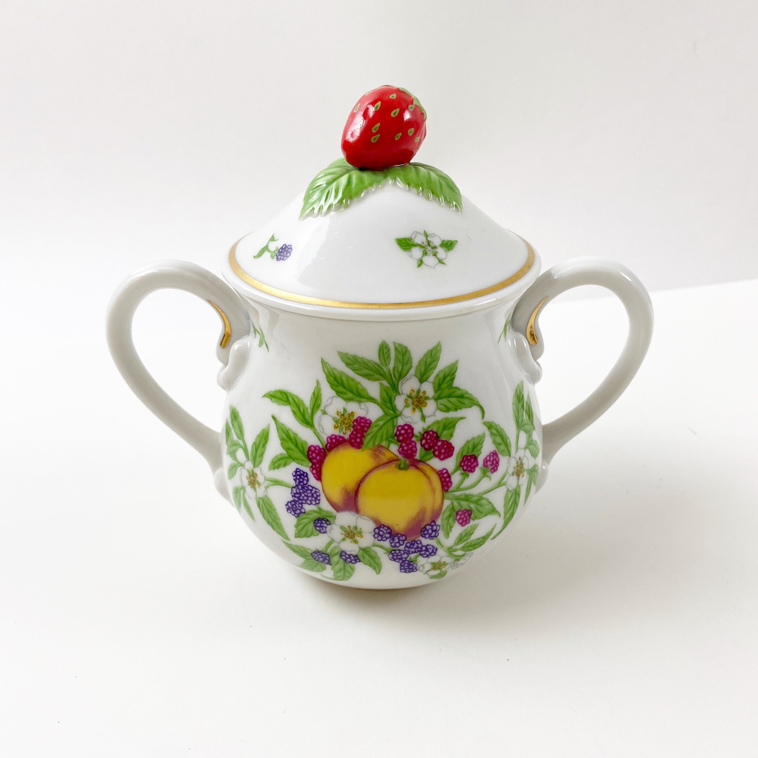 Lenox Vintage Orchard Porcelain Cream and Sugar Set Etsy