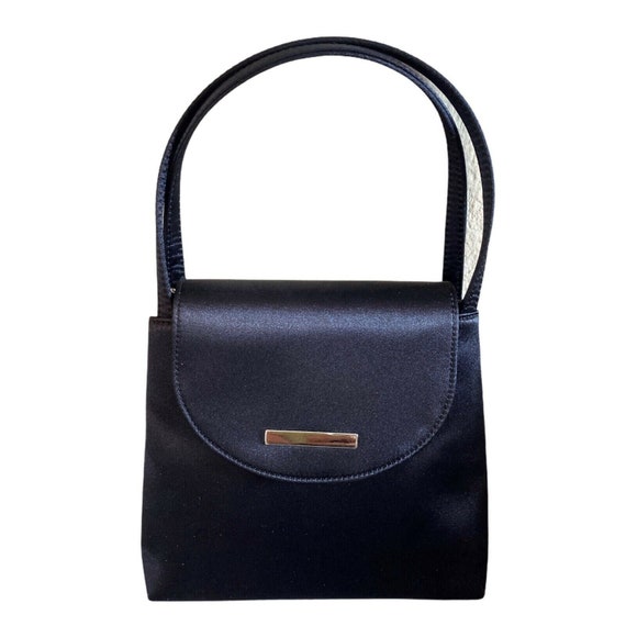 LORD & TAYLOR Satin Two Handle Cocktail Party Handbag W/silver | Etsy