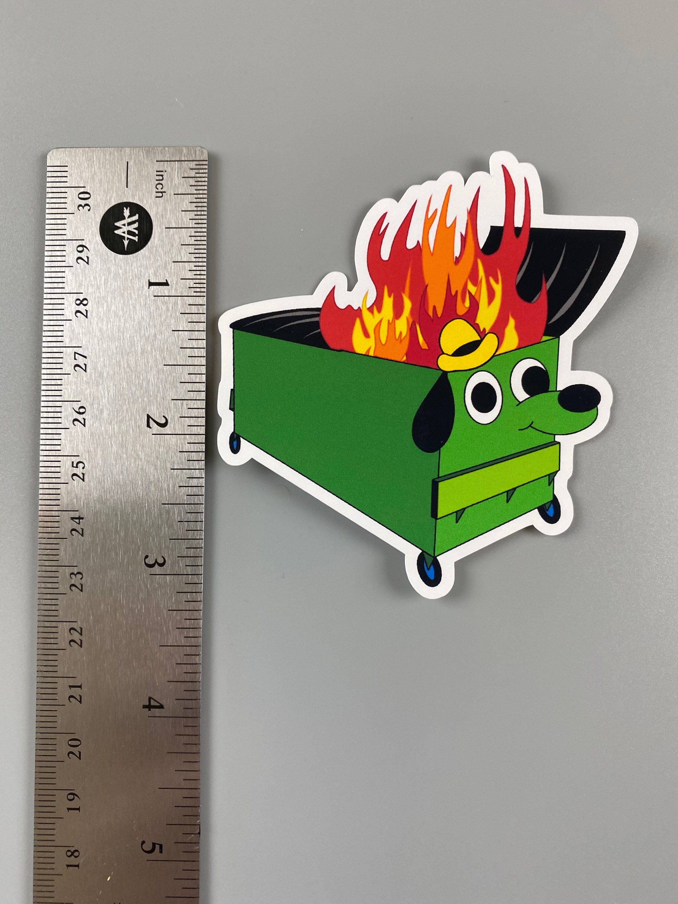 this is fine dumpster fire figure