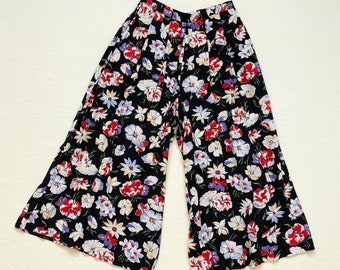 Vintage Liz Claiborne Floral Culotte Pants, Size 6