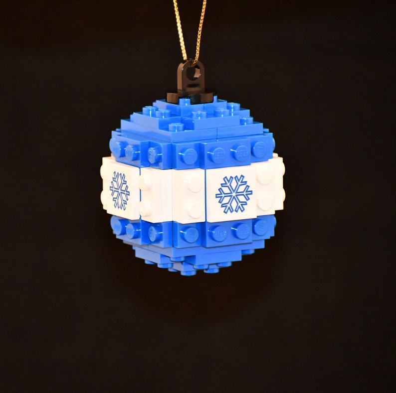 Custom Engraved Christmas Tree Ball Ornament Made From LEGO® Etsy