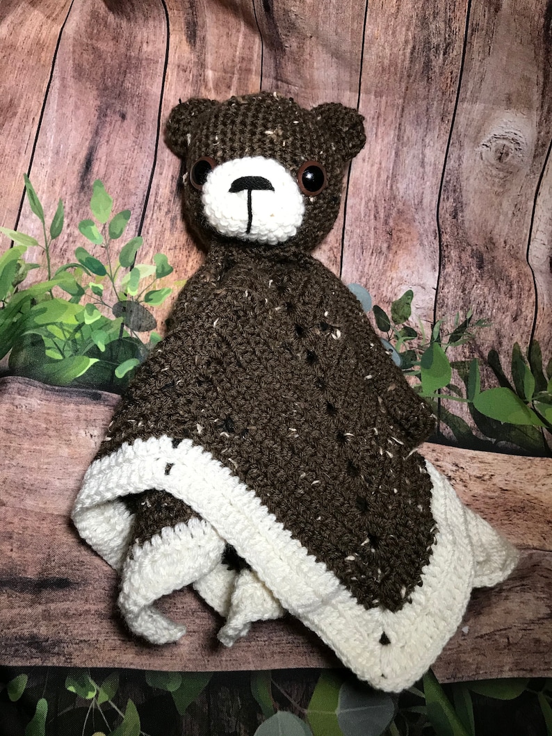 Teddy Bear Lovey Blanket Cuddly Buddy Baby Blanket Etsy