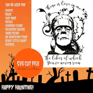 Frankenstein&#39;s Monster | SVG CUT File  |Quote | Halloween