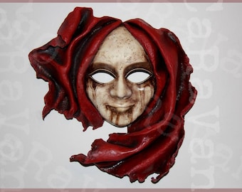 Hand Sculpted OOAK Art Mask The Sin Eater