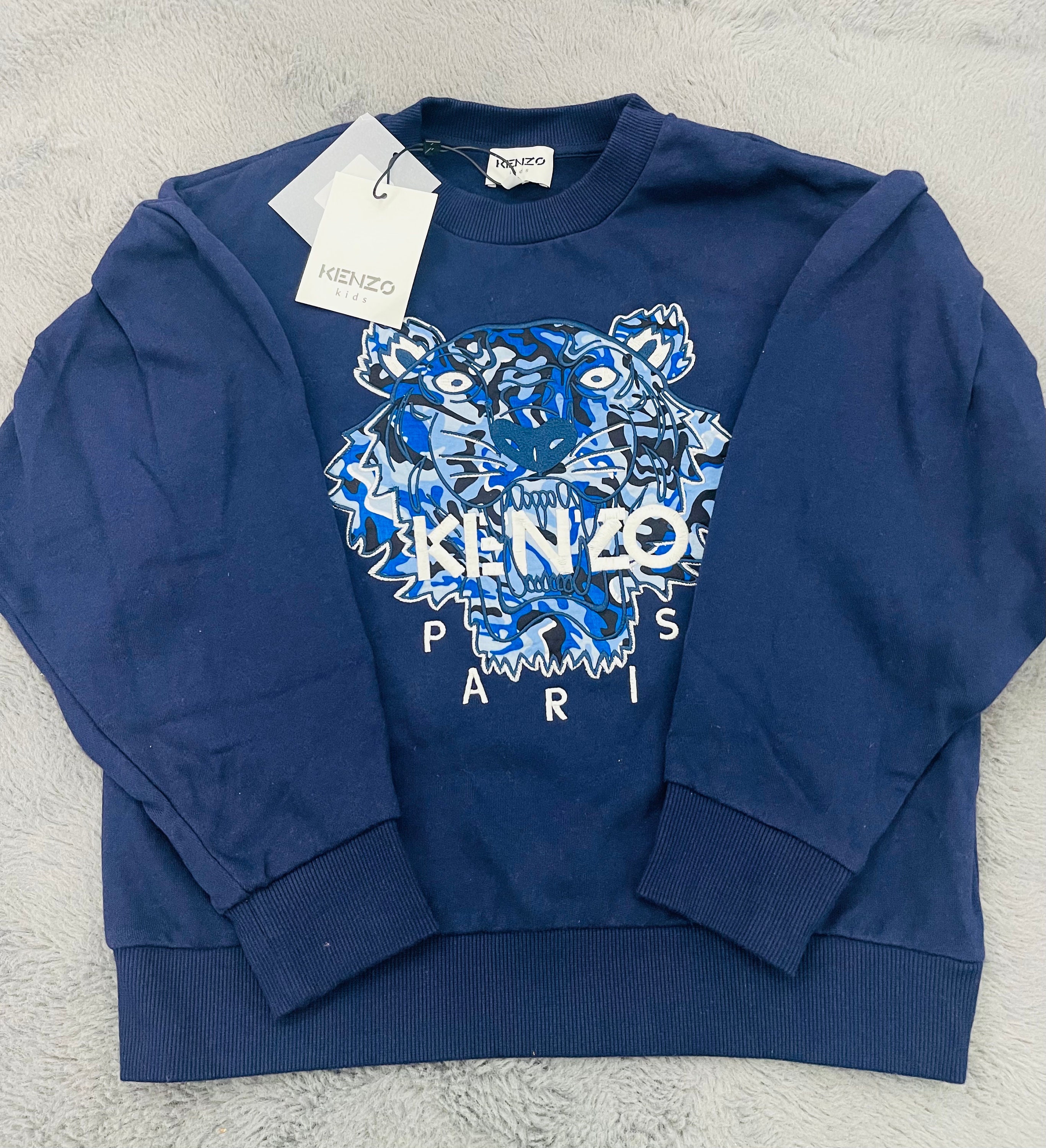 Kenzo Kids All Over Polar Bears Print Long Sleeve Dress (Little Kids/Big  Kids)