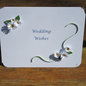 Tarjeta de felicitación de deseos de boda