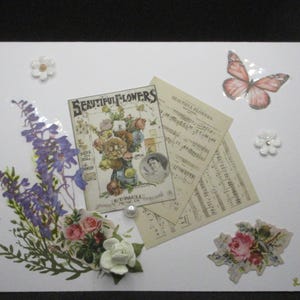 Cartão Lindas Flores - com flores e música