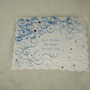 Special Day Frosting Swirls ombre-kaart, handgemaakt