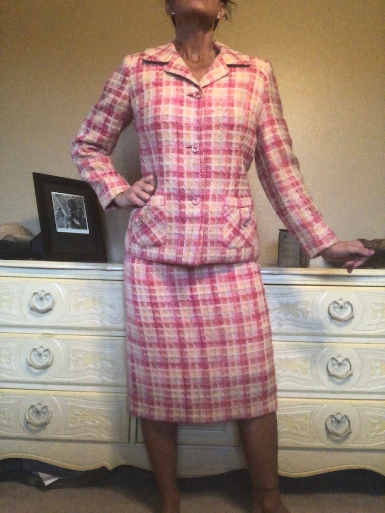 1960\u2019s Impeccably Tailor Brooke Vintage Skirt Suit