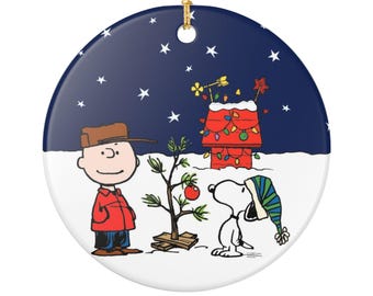 スヌーピーとウッドストックのピーナッツ グリッターガラス クリスマス