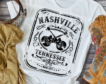 Nashville Tennessee Music City Band Sublimation Design Download PNG