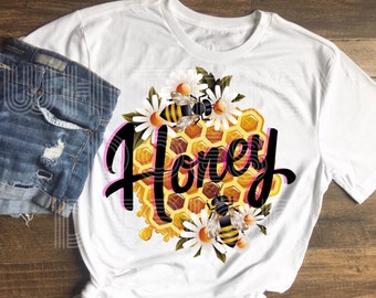Honey Sublimation Design Download PNG