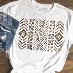 Leopard Aztec Pattern Sublimation Design Download PNG