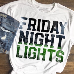 Friday Night Lights Football Field Sublimation Design Download PNG