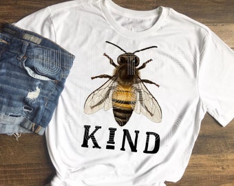 Bee kind sublimation design download PNG