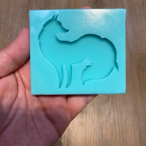 fox mold keychain sized for mould/mold food safe option