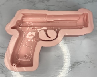 Molde de arma em tamanho real, seguro para alimentos, molde de chocolate, molde de cozimento, molde de doces