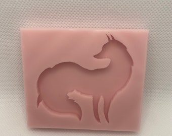 Molde de silicone Fox: molde para chocolate, seguro para assar alimentos