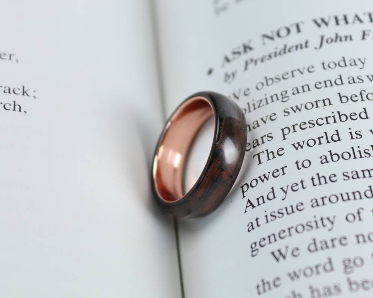 Ebony and Copper Ring