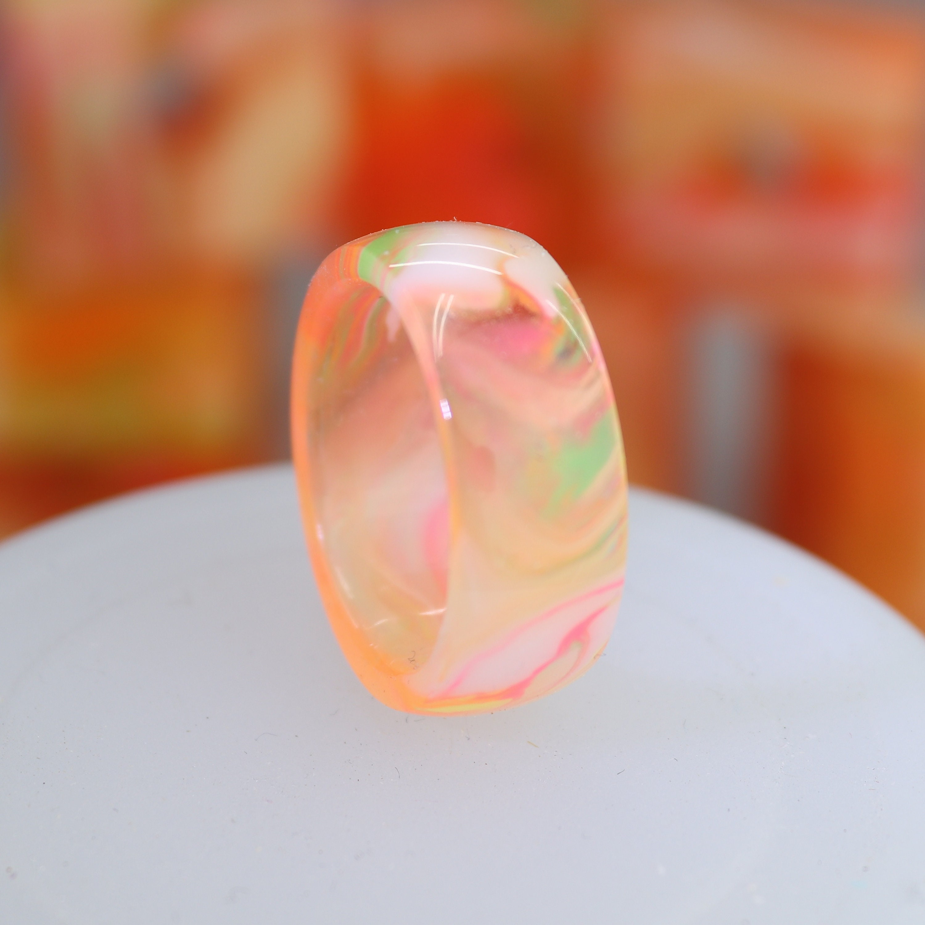 Resin Rings - Rainbow Sherbet - Etsy