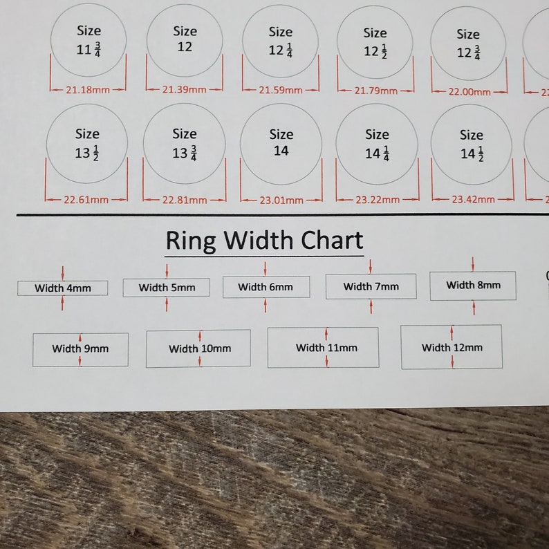 Printable Ring Sizer 100% Refundable With Ring Purchase - Etsy Canada