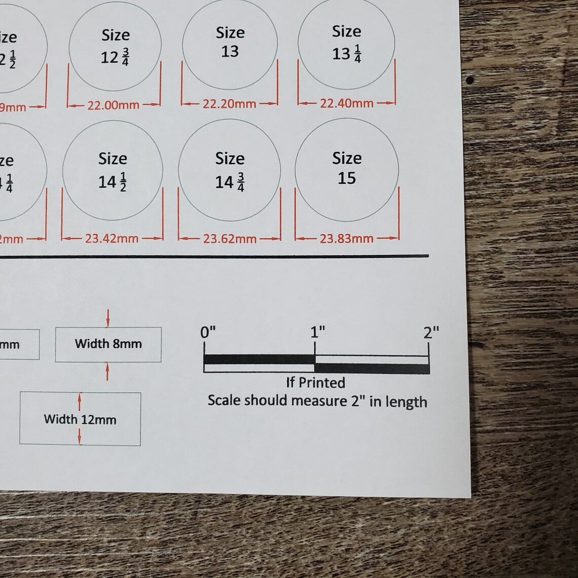 Printable Ring Sizer 100% Refundable With Ring Purchase - Etsy