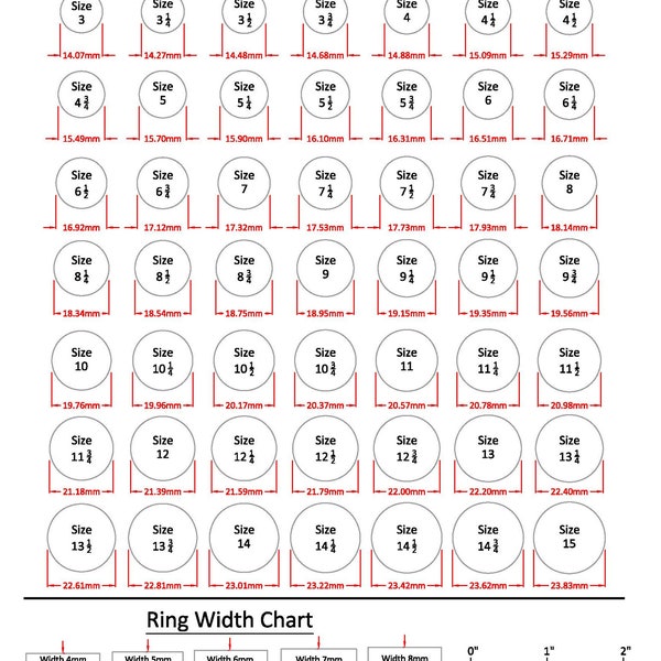 Printable Ring Sizer - 100% Refundable With Ring Purchase