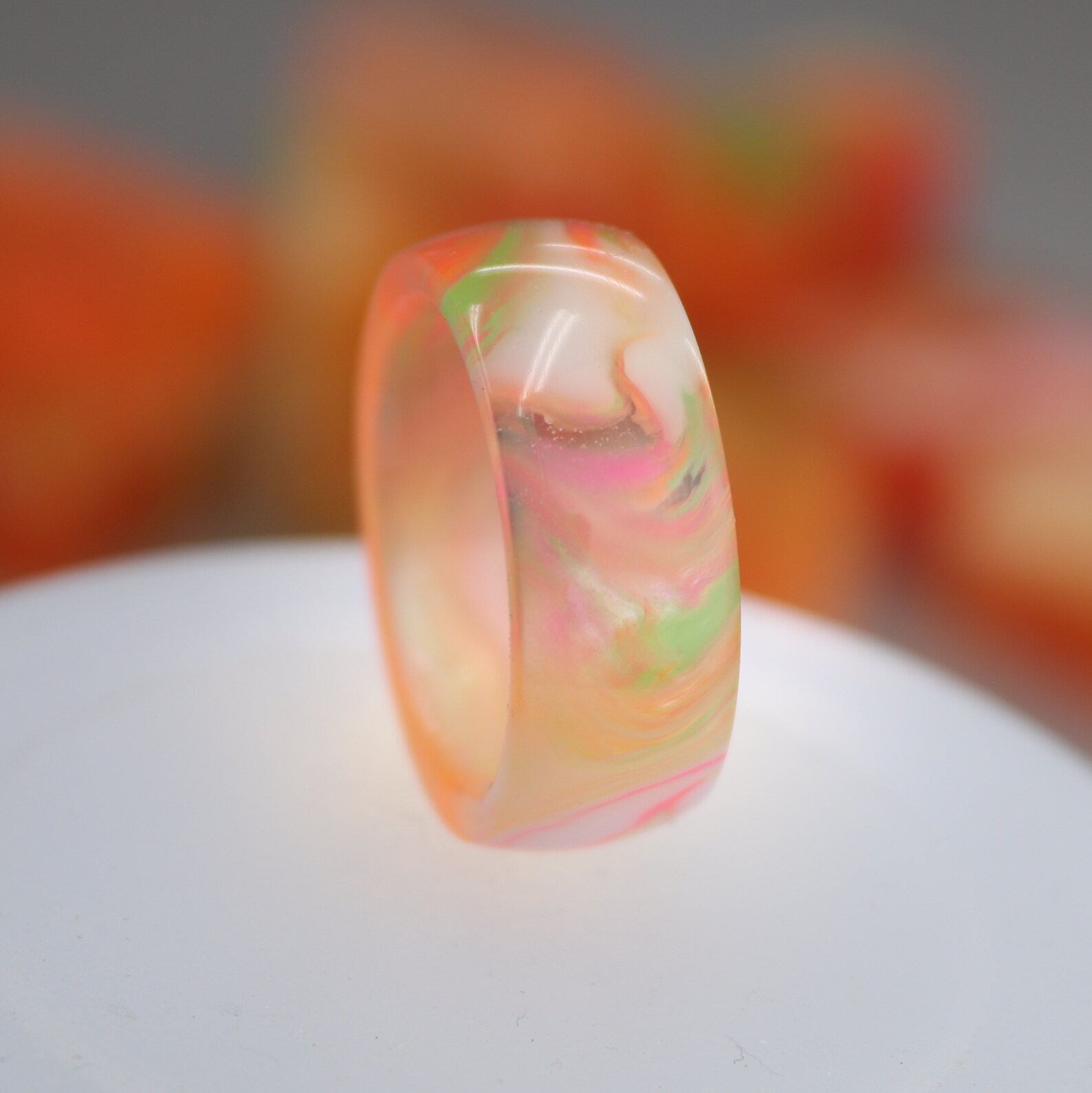 Resin Rings - Rainbow Sherbet - Etsy