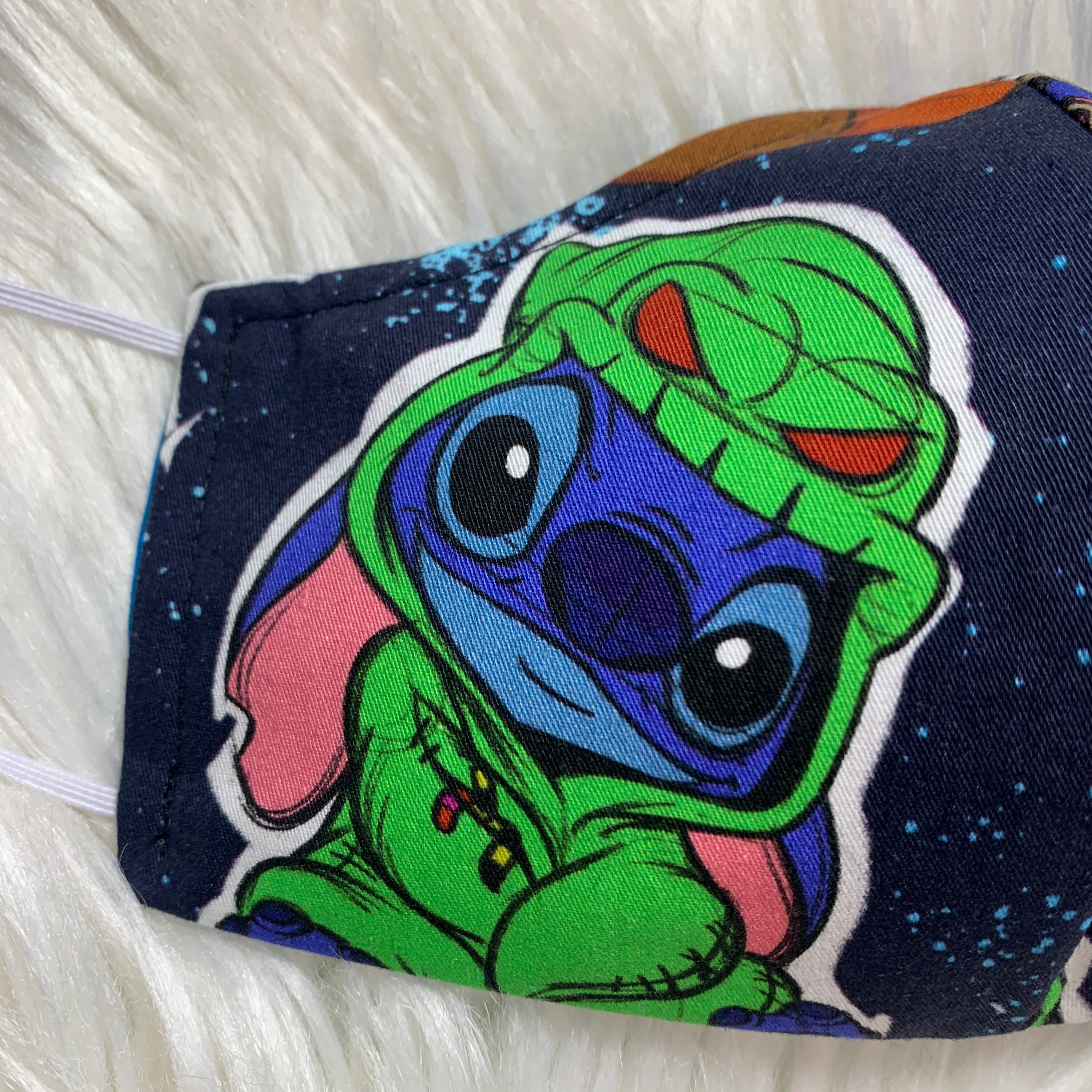Disney stitch Halloween face mask reversible reusable triple Etsy