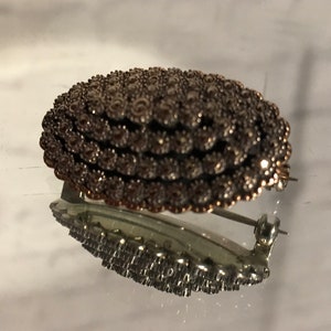 Vintage Marcasite dome brooch