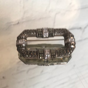 Judith Jack Art Deco geometric brooch signed by artist