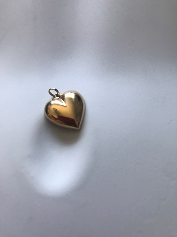 14 Karat  gold heart necklace pendant