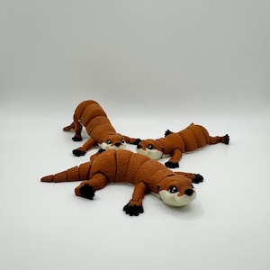 Sea Otter | Articulated Toy | Otter Flexi Toy | Sea Otter Fidget Toy | 3D Printed | Otter Gifts | Made in USA