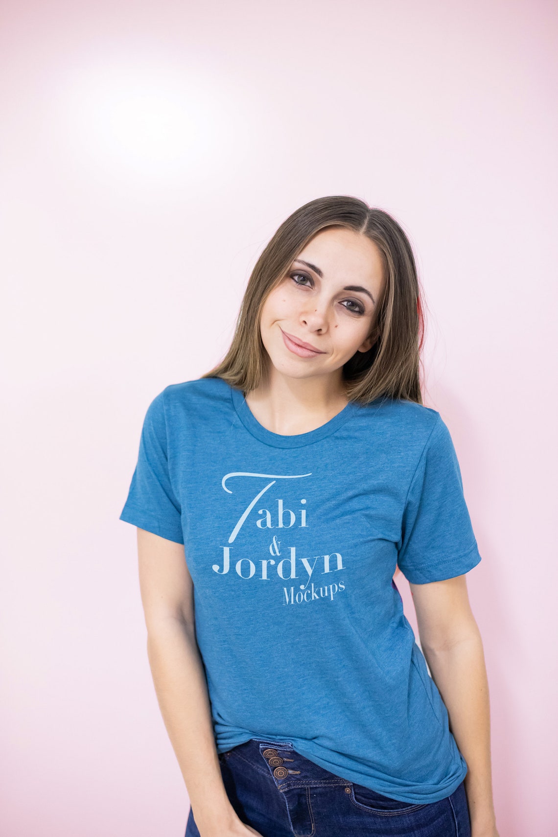 Download Bella Canvas 3001 Mockup Bella Cavas deep teal Shirt ...