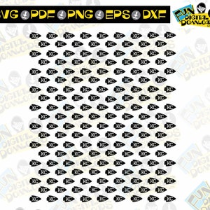 KC Arrow Head Pattern SVG, eps, png, cutfile for cricut silhoutte