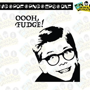 May include: Black and white illustration of a person with glasses and a surprised expression. The person is looking up and to the right. The text "OOOH, FUDGE!" is above the person.