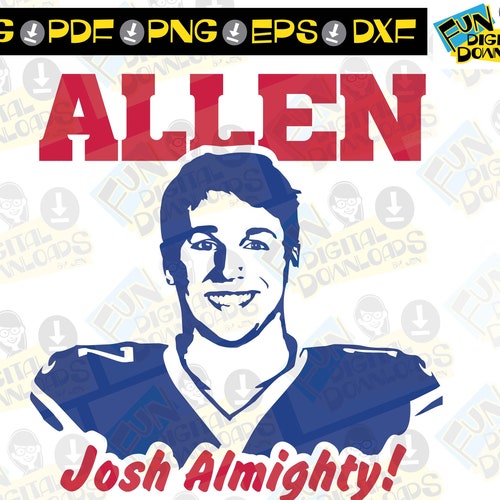 Josh Allen SVG Josh Allen for Cricut Josh Allen Cut File Etsy Hong Kong