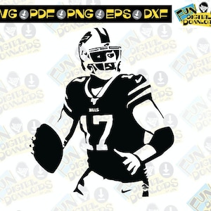 Josh Allen SVG - Josh Allen para Cricut, Josh Allen, arquivo de corte, silhueta