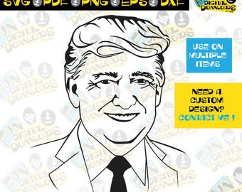 Donald Trump svg - Donald Trump 1 arquivo transparente colorido, arquivo de corte de eleição, Trump png svg, partido republicano svg, trump para cricut
