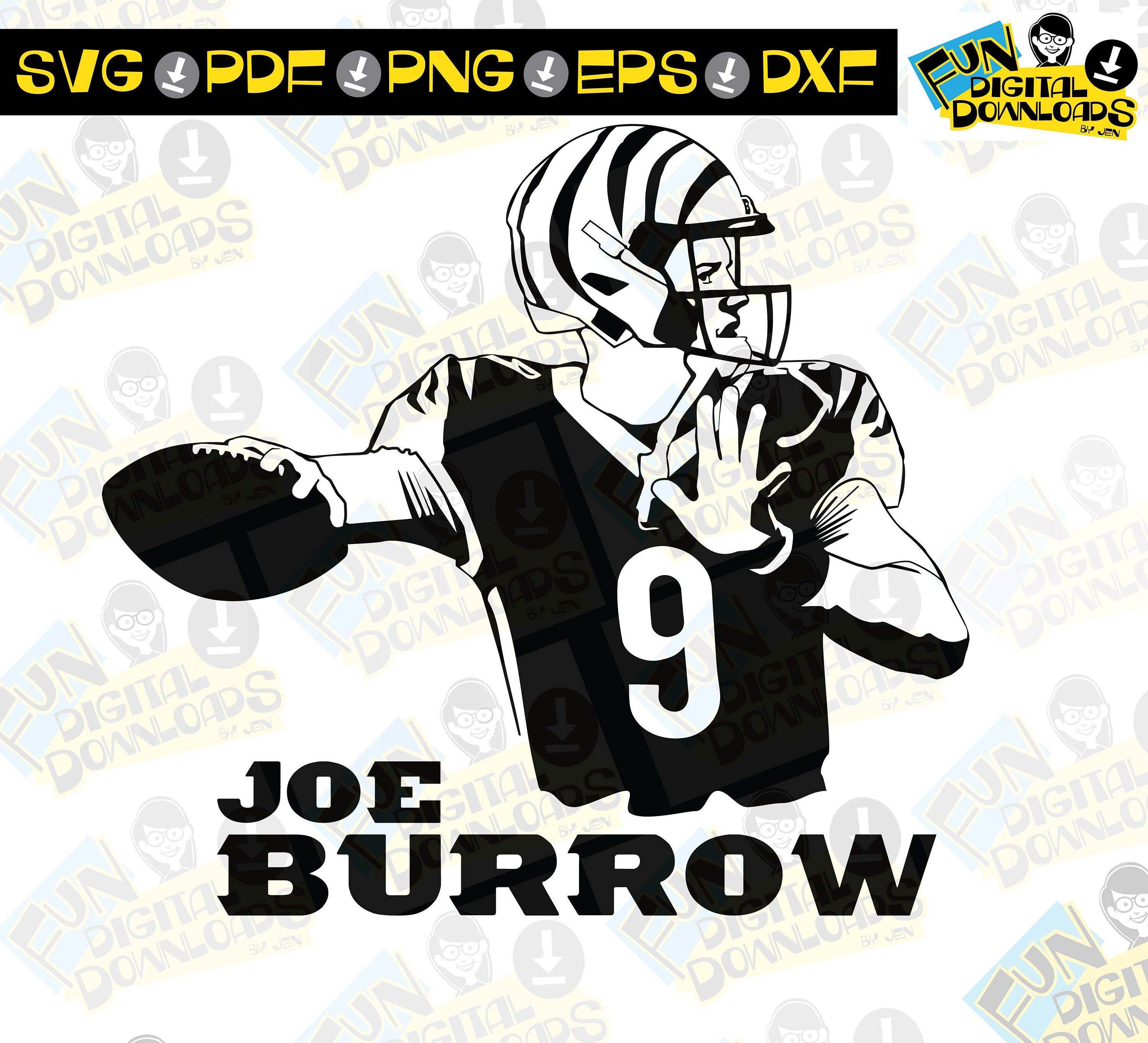 Burrow Jersey svg png, pdf, svg files for cricut, vinyl cut - Inspire Uplift