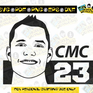 Christian McCaffrey SVG - Archivo de corte McCaffrey, Christian McCaffrey svg, capa única transparente