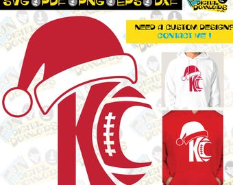 KC Christmas svg para artesanato, Kansas City Christmas svg, arquivo de corte KC, arquivo de corte, Mahomes svg, arquivo de corte Mahomes, svg de futebol, svg de campeão
