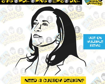 Kamala Harris svg - Kamala Harris 1 arquivo transparente colorido, arquivo de corte de eleição, Harris png svg, svg democrático, Kamala para cricut