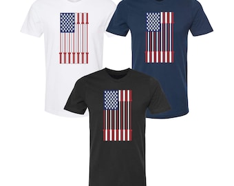 American Flag Barbell Men's Shirt