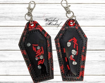 Coffin Horror Key Chain